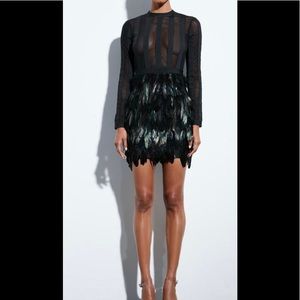 Sexy feathers body con